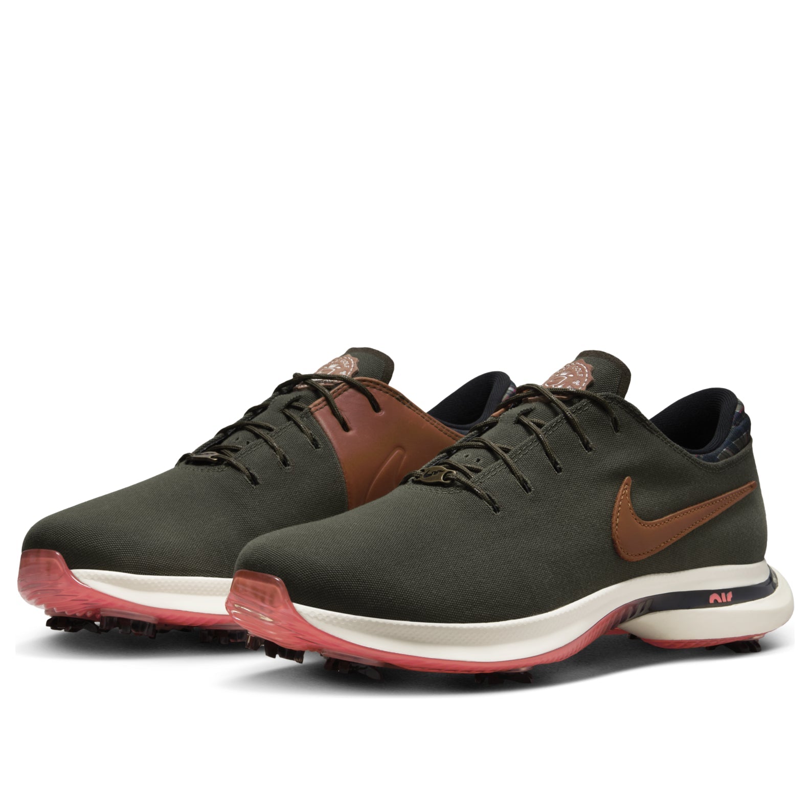 Nike Victory Tour 3 Golf Extra Wide 'Cargo Khaki Hot Punch' FQ8307-300