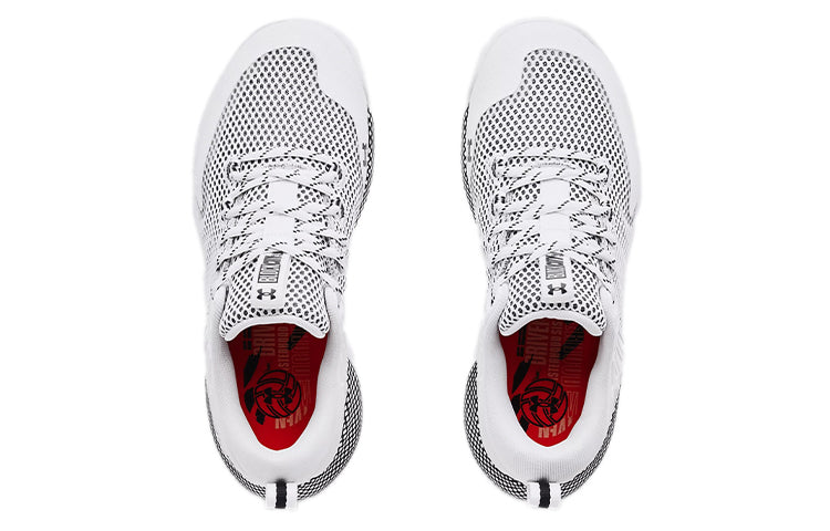 (WMNS) Under Armour HOVR Block City 'White Black' 3023709-101
