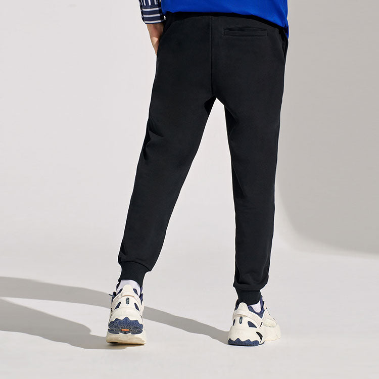 FILA FUSION Athleisure Casual Sports Knit Bundle Feet Long Pants Black T11M112611F-BK