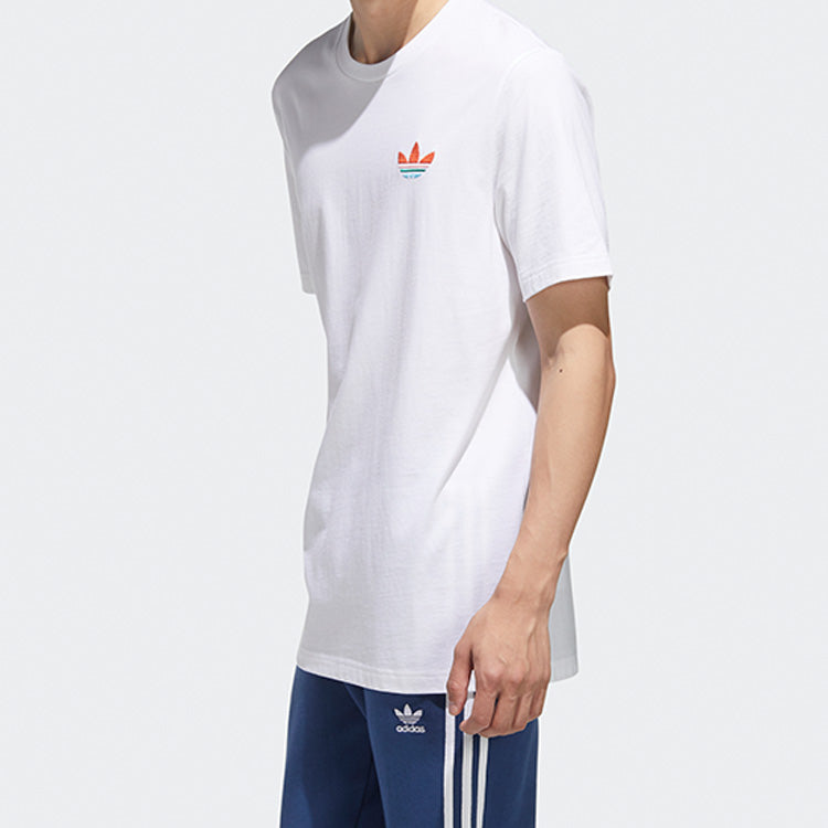 adidas originals Athleisure Casual Sports Short Sleeve White GP4306
