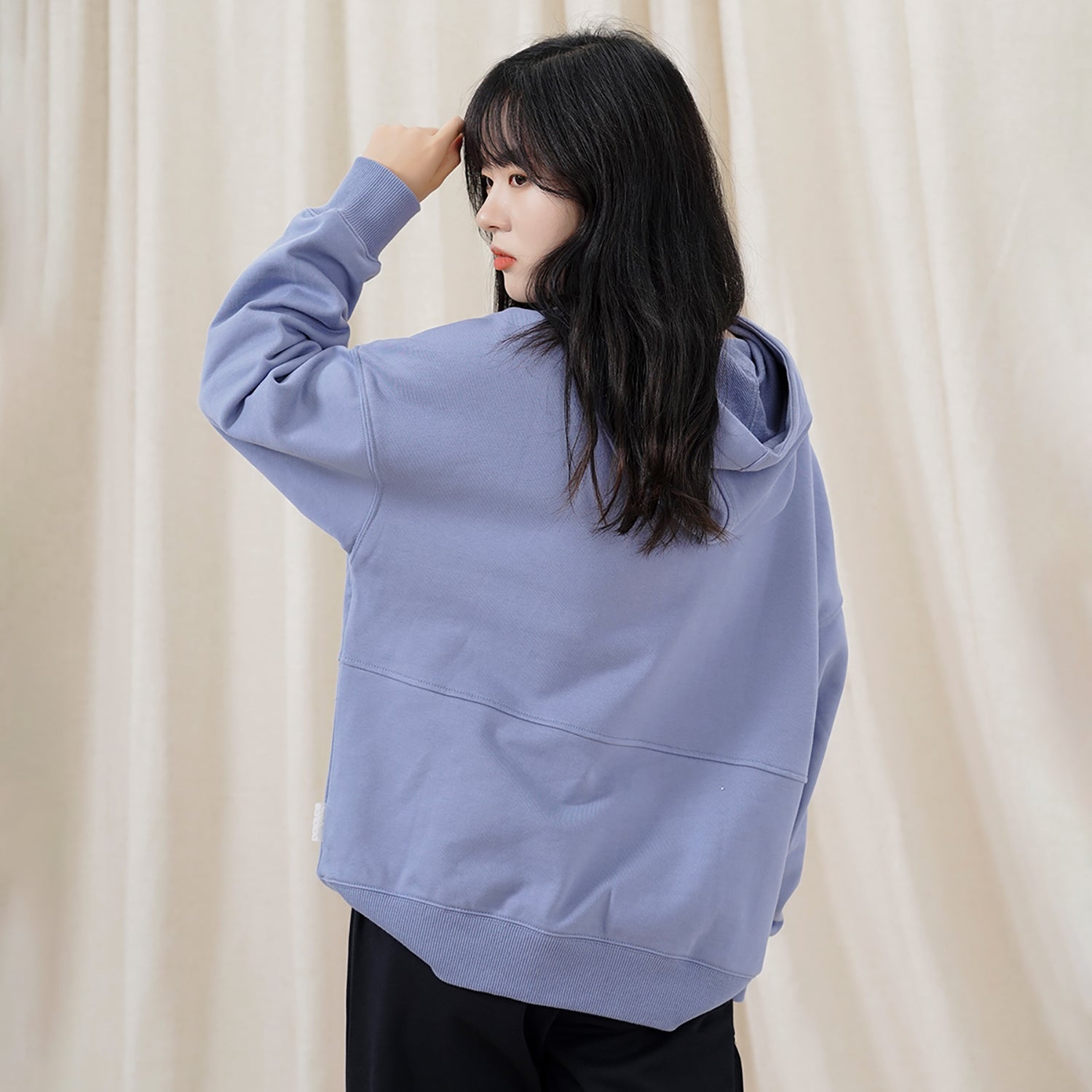 (WMNS) New Balance Classic Lifestyle Plain Hoodie Asia Sizing 'Blue' AWT23322-AGY