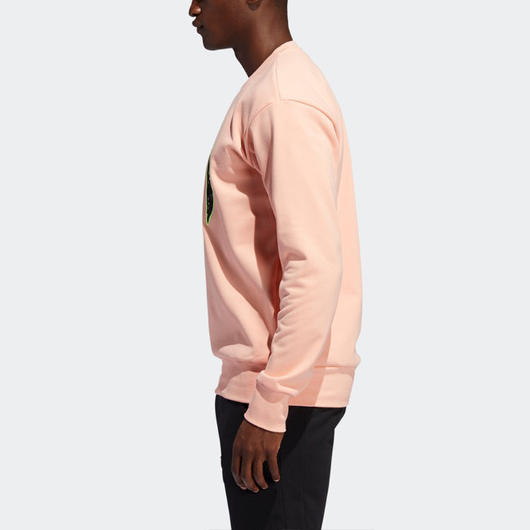 adidas Harden Fle Crew Basketball Sports Pullover Pink Red FR6166