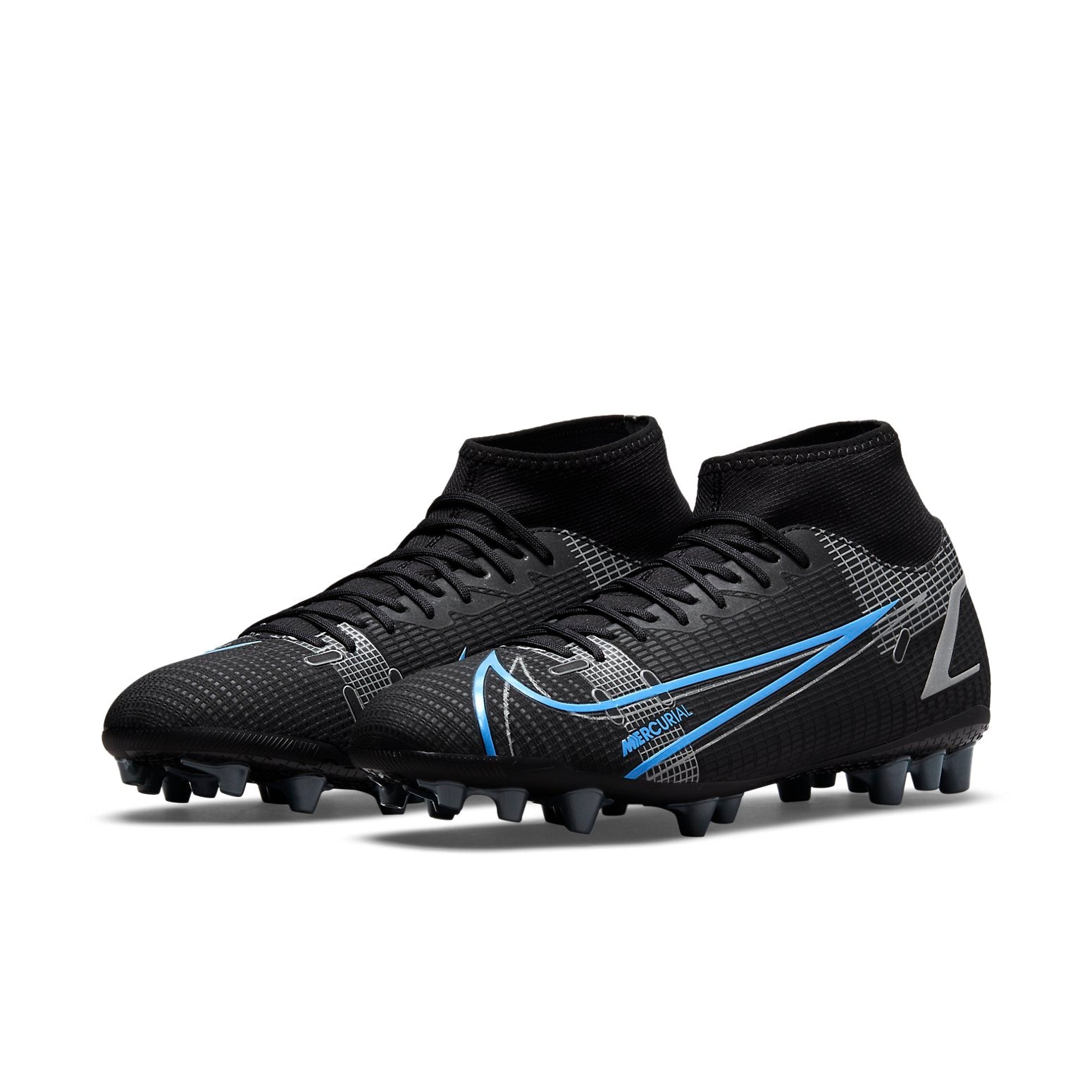Nike Mercurial Superfly 8 Academy AG Artificial Grass 'Black Blue' CV0842-004