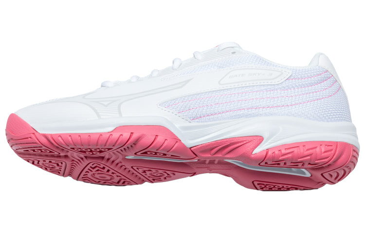 Mizuno Gate Sky Plus 3 Wide 'White High-Vis Pink' 71GA234022