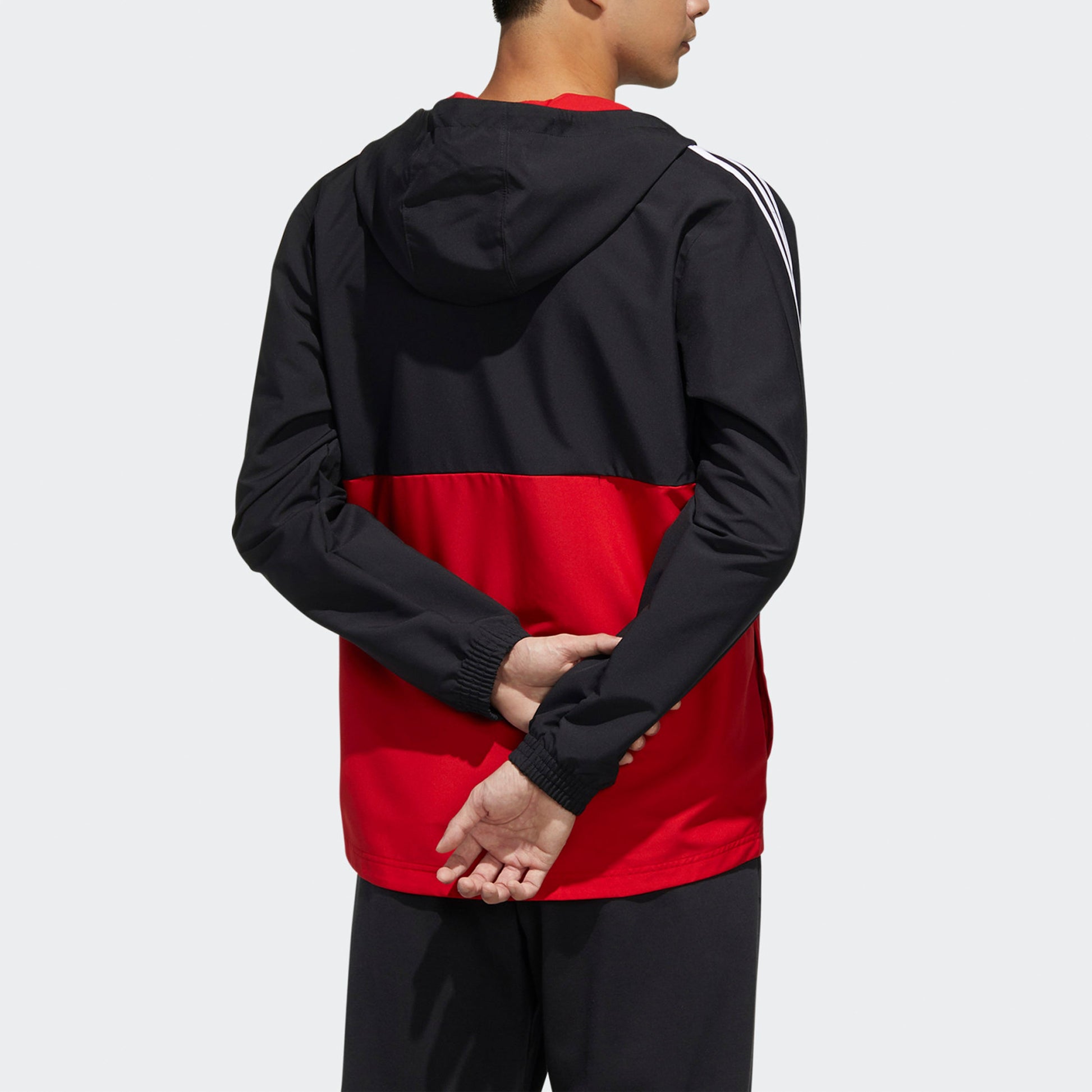 adidas Essentials Colorblock Windbreaker - Black FL8626