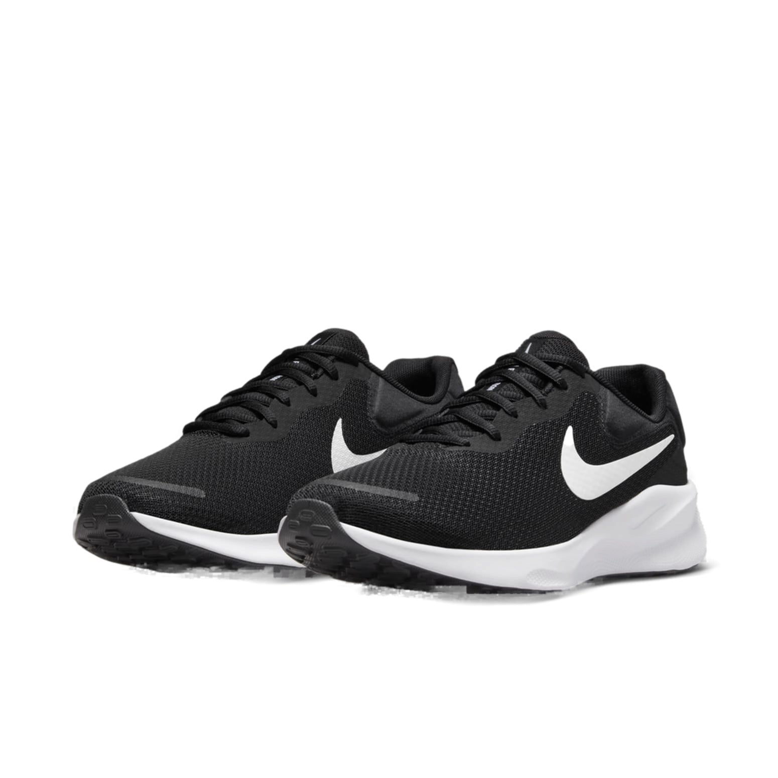 (WMNS) Nike Revolution 7 Wide 'Black White' FZ6829-001