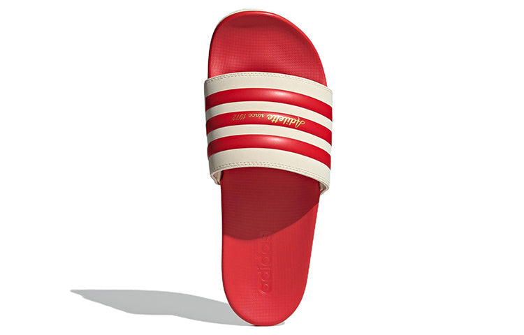 adidas Adilette Comfort Slide 'Wonder White Vivid Red' GW8755