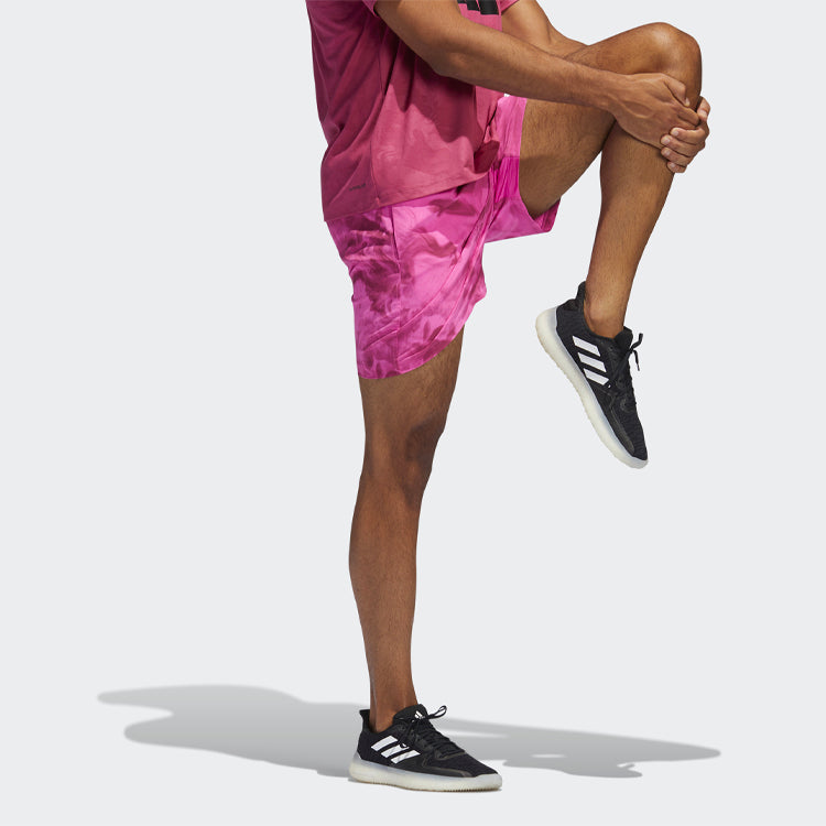 adidas Unite Flo Short Flowers Printing Loose Sports Shorts Pink GL0453