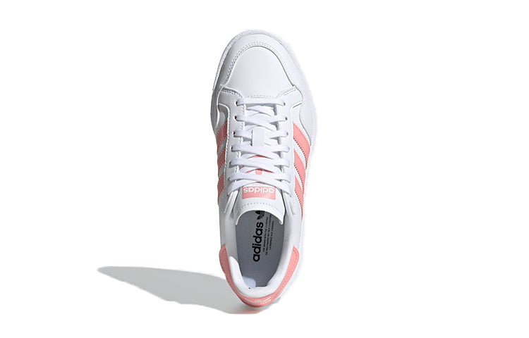 (GS) adidas originals Team Court J 'White Pink' EG9089
