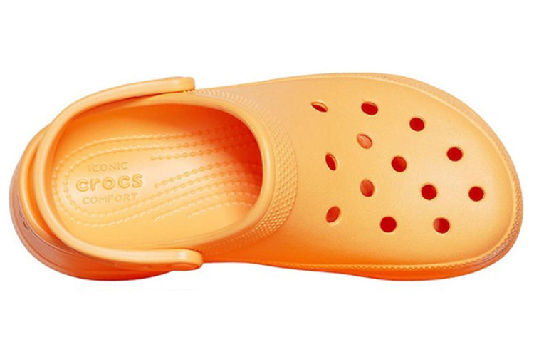(WMNS) Crocs Classic Clog Retro Crocs Thick Sole Orange Small Whale Sandals 206302-801