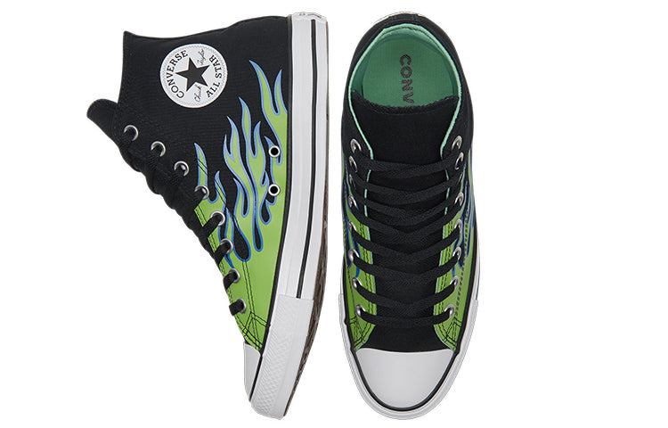 Converse Chuck Taylor All Star 'Black Green Flame' 169592C