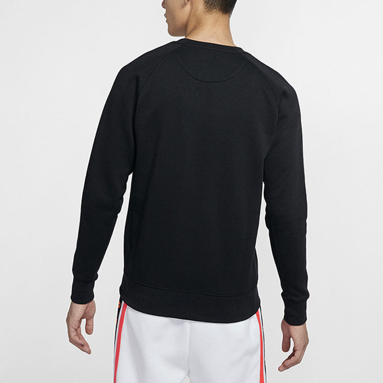 Air Jordan Fleece Lined Stay Warm Sports Round Neck Pullover Black DC6716-010
