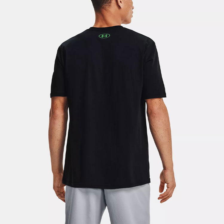 Men's Under Armour Team Issue Wordmark Casual elastic Printing Short Sleeve Black 1329582-004