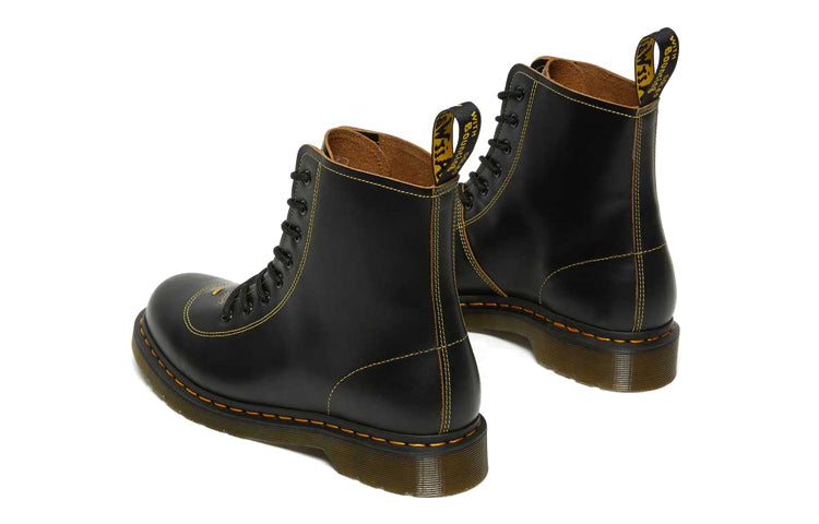 Dr. Martens Pharamond Vintage Smooth Leather Ankle Boots 'Black' 26969001