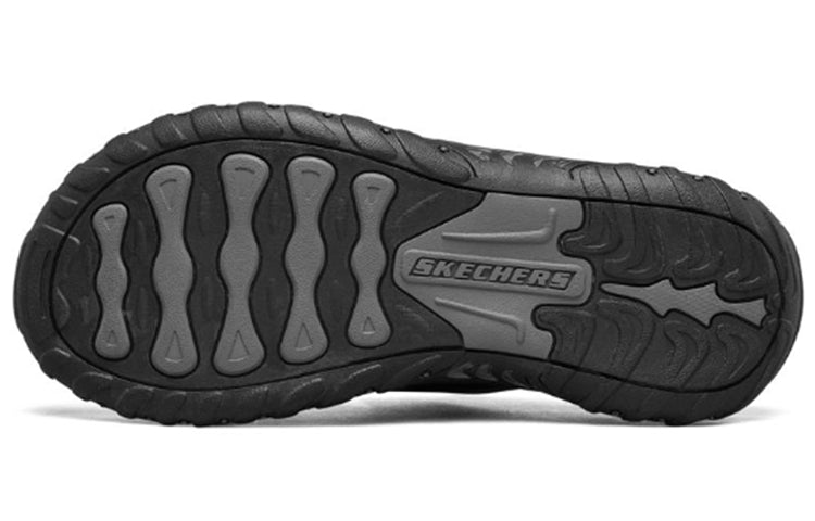 Skechers Reggae Casual Black Slippers 204150-BBK