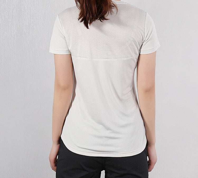 (WMNS) adidas Own The Run Tee Reflective Printing Sports Short Sleeve Gray White DX1973