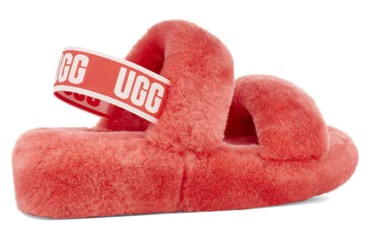 (WMNS) UGG Oh Yeah Thick Sole Red Sandals 1107953-PCRL