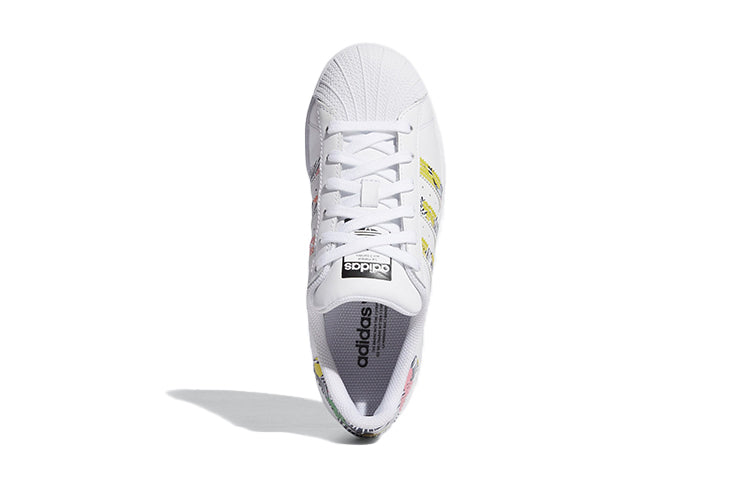 (GS) adidas originals Superstar J 'White Pink' FX7400