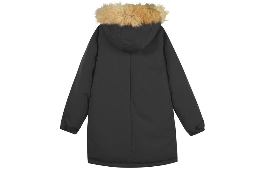 Skechers Lifestyle Series Long Down Jacket 'Black' L422M098