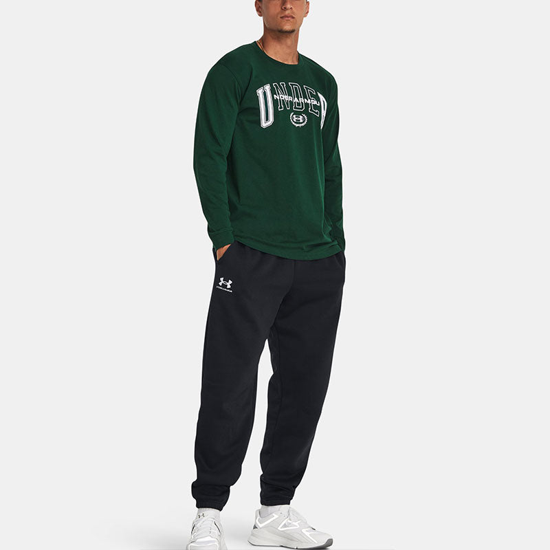 Under Armour Crest Heavyweight Long Sleeve T-shirt 'Green' 1379576-322
