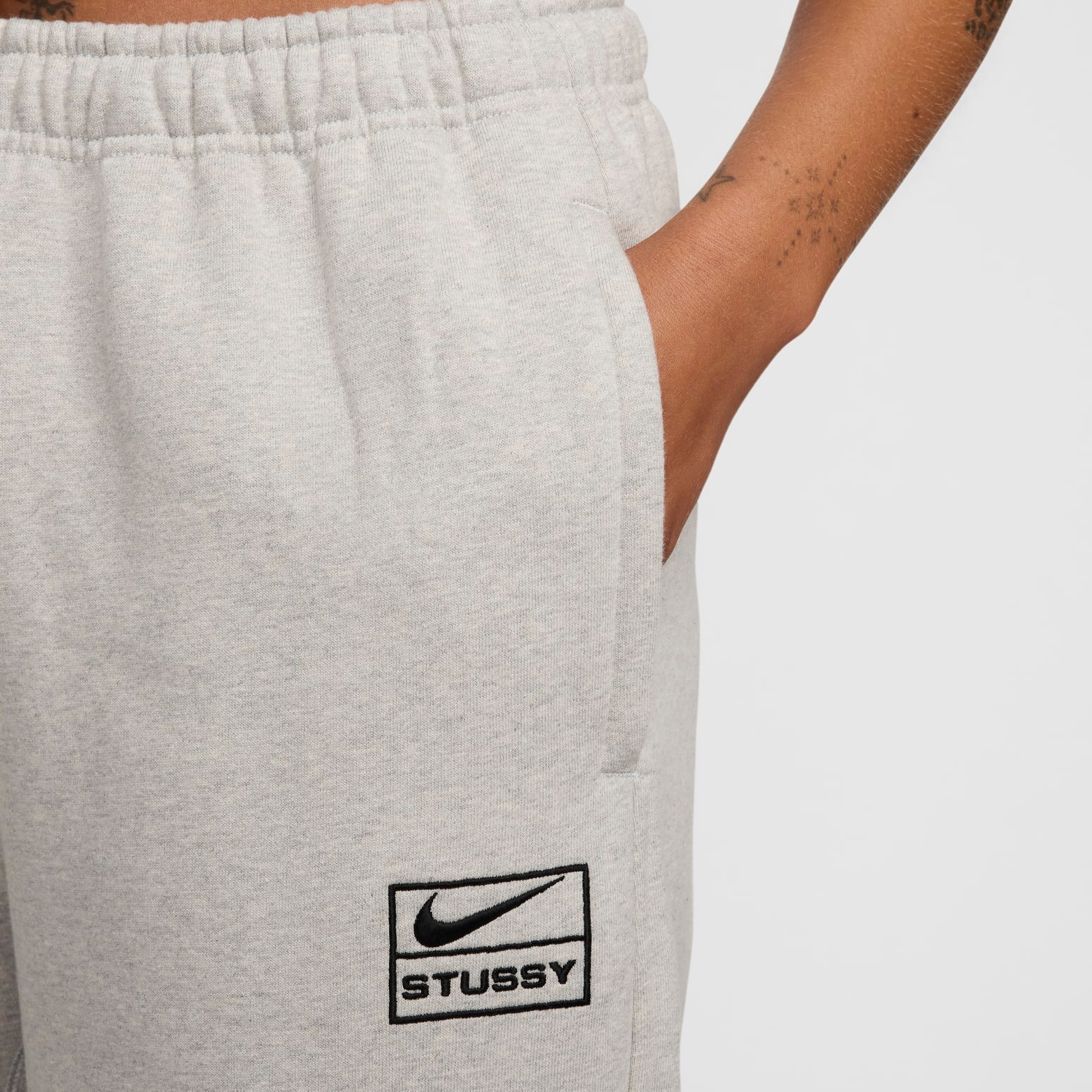 Nike x Stussy SS24 Sweatpants 'Grey Black' FN5231-050