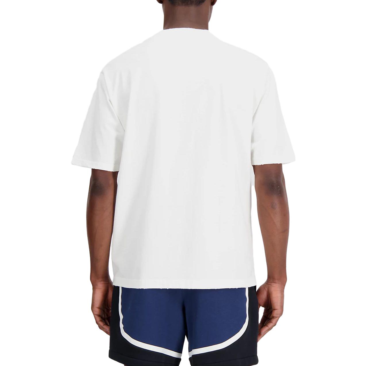 New Balance Hoops Graphic T-Shirt Asia Sizing 'White' MT33588-SST
