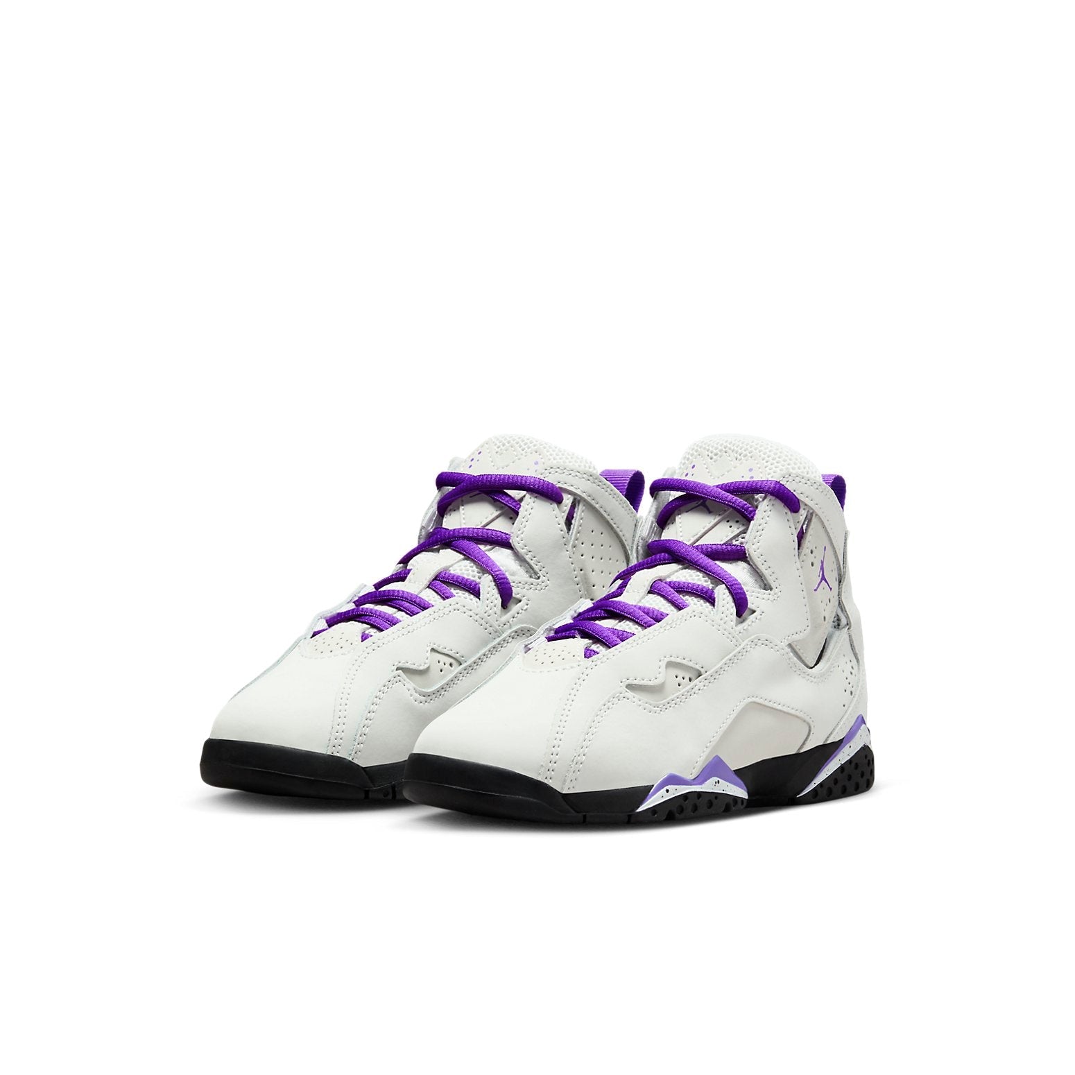 (PS) Air Jordan True Flight 'Light Base Grey White Black Purple Venom' 343796-052