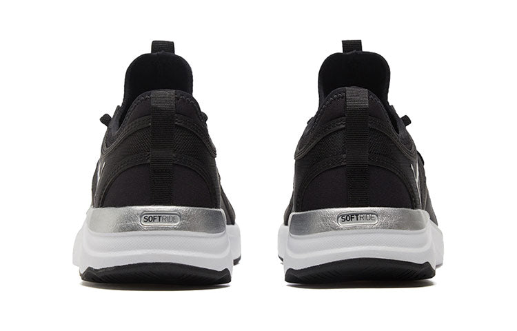 (WMNS) PUMA Softride Sophia Animal Low Top Running Shoes Black/White 195093-01