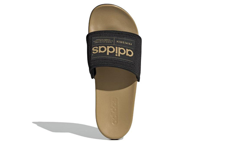 adidas Adilette Comfort Slides 'Black Golden Beige' GW0817
