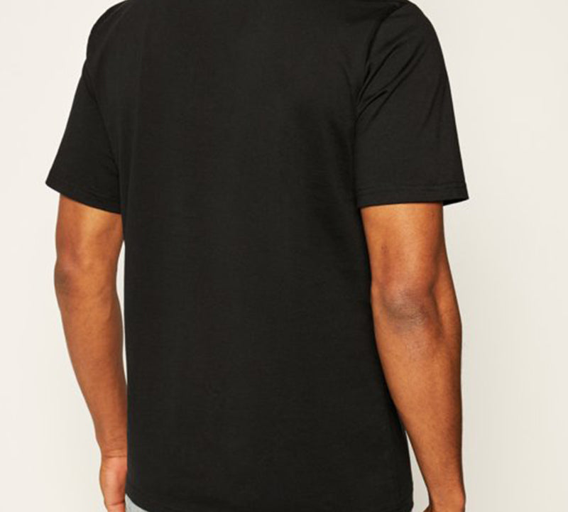 Men's Converse Loose Alphabet Printing Short Sleeve Casual Black 10019604-A02