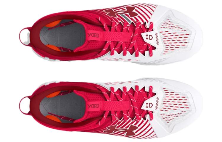 Under Armour Yard Low MT TPU Baseball Cleats 'White Red' 3025591600