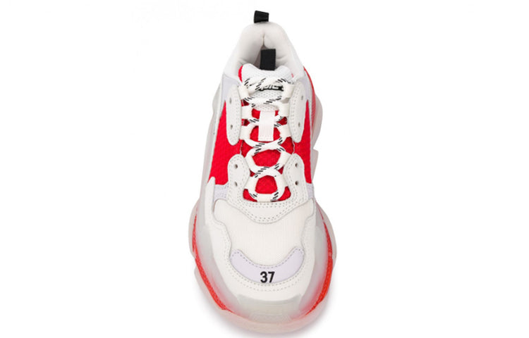 (WMNS) Balenciaga Triple S 'Clear Sole - Red' 544351W09OH6506