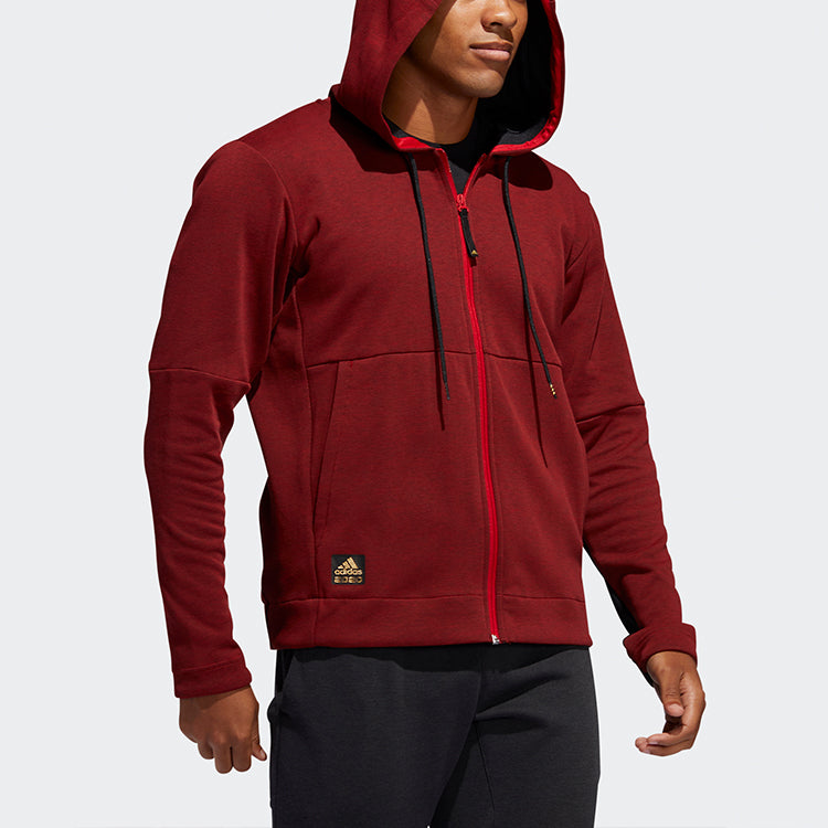 adidas CNY CU Hoodie Basketball Sports Hooded Jacket Red FQ0433