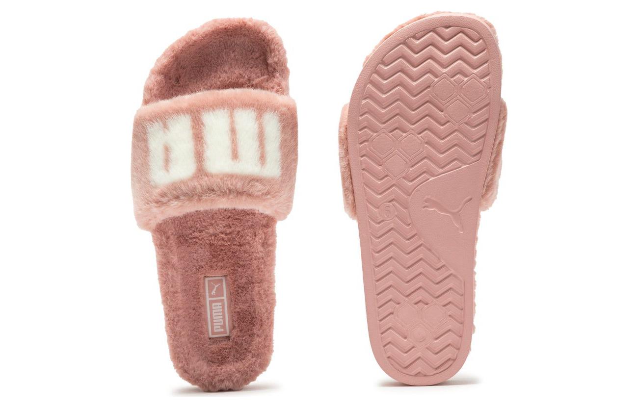 (WMNS) PUMA Leadcat 2.0 Fuzz Slides 'Carnation Pink' 387313-11