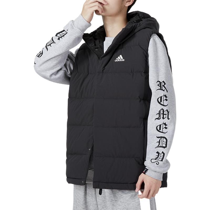 adidas Helionic Hooded Down Vests 'Black' HG6277