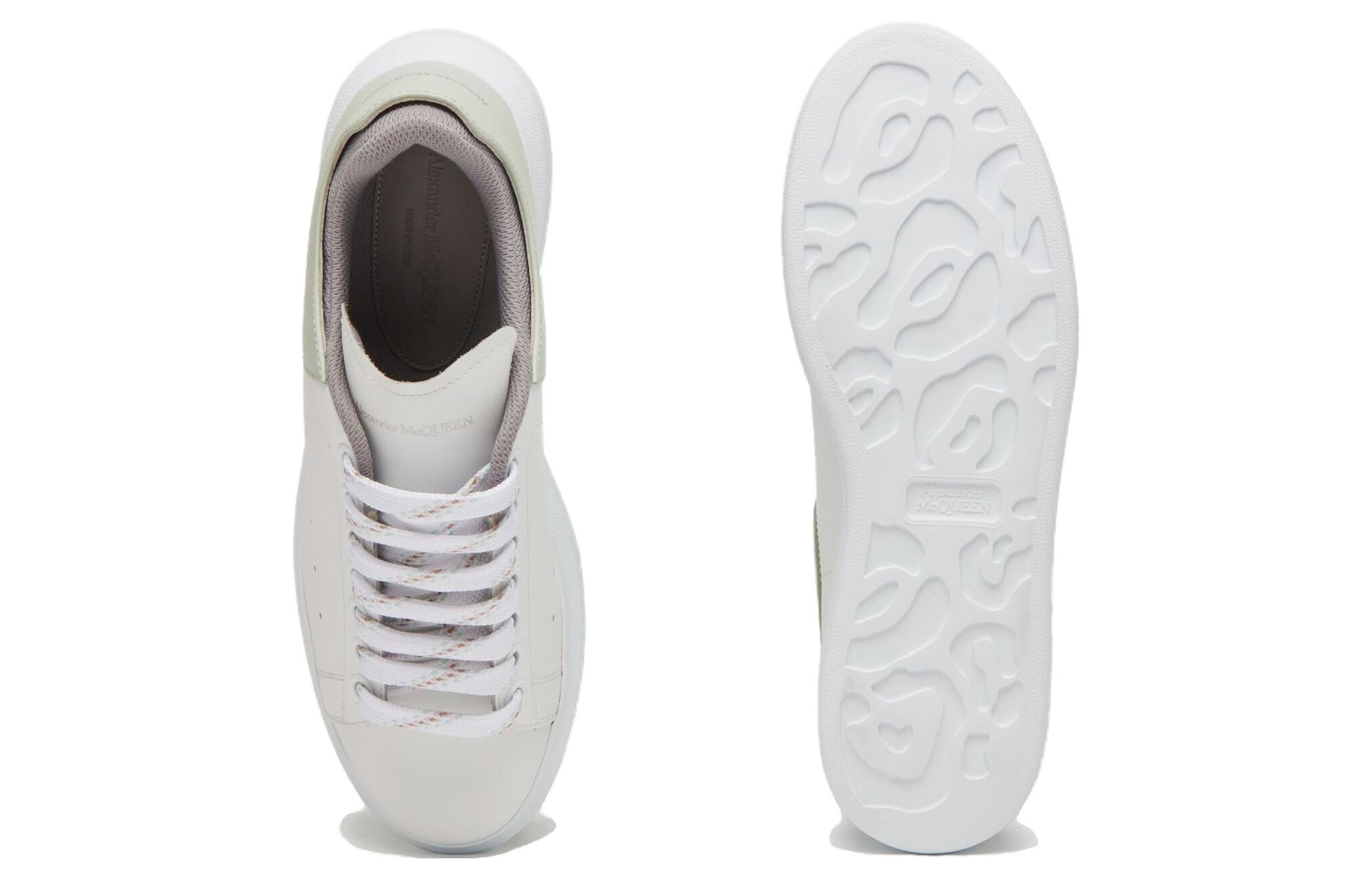 (WMNS) Alexander McQueen Oversized Sneaker 'White Mint Cement' 697103WIE968720