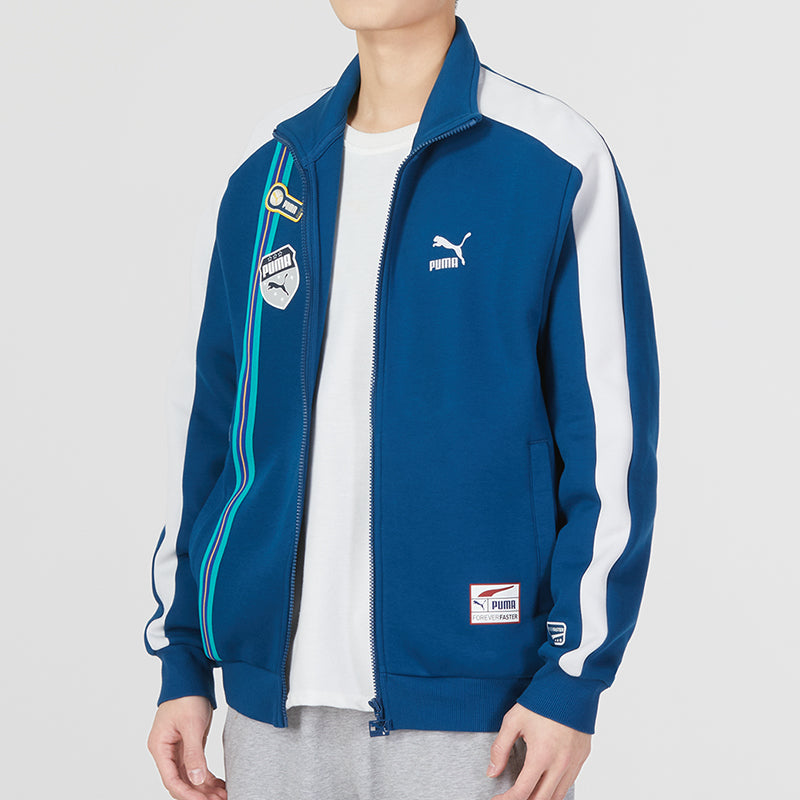 PUMA Team Badge Zipper Jacket 'Blue' 677375-45