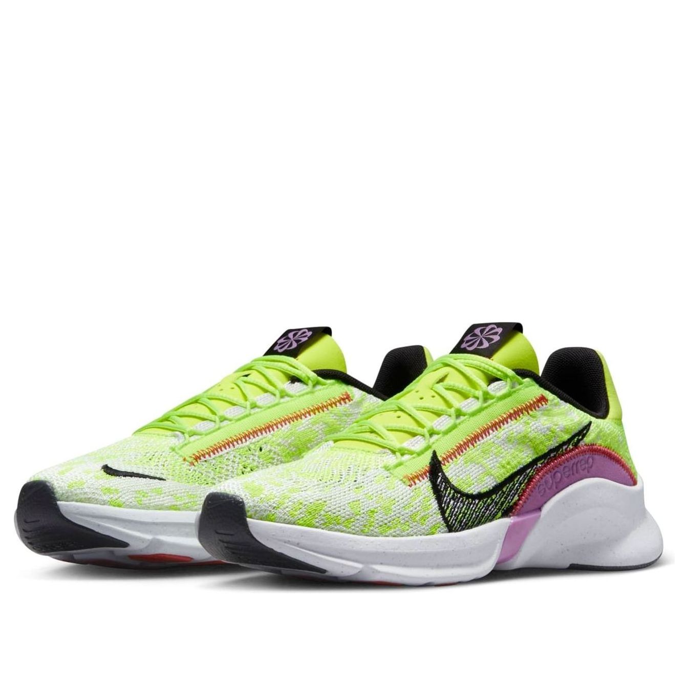 (WMNS) Nike SuperRep Go 3 Flyknit Next Nature 'Volt Rush Fuchsia' DH3393-700