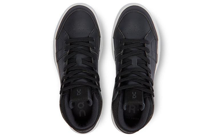 (WMNS) On Running x Federer The Roger Clubhouse Mid 'Black White' 98.98498