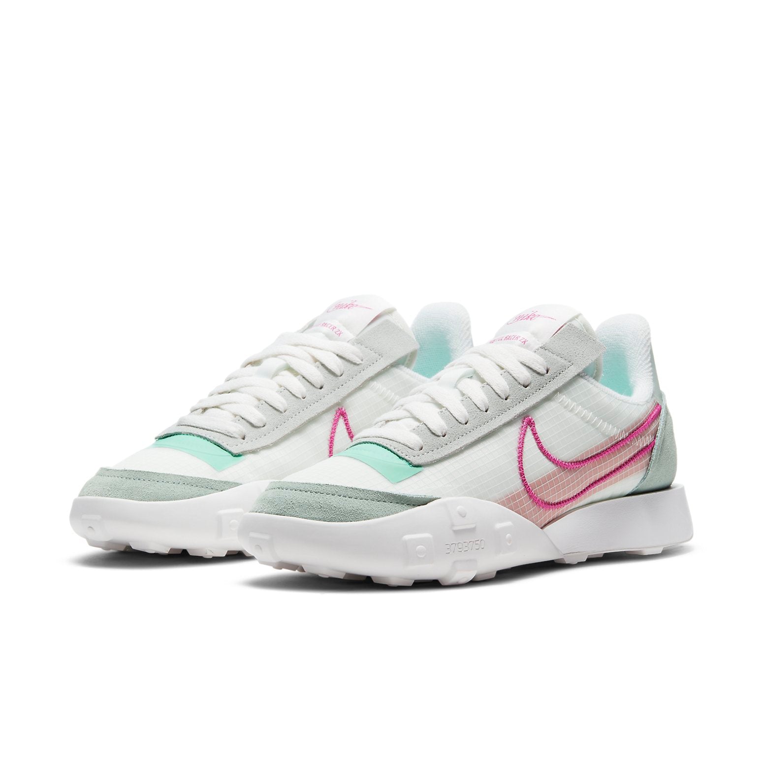 (WMNS) Nike Waffle Racer 2X 'White Green Red' CK6647-003