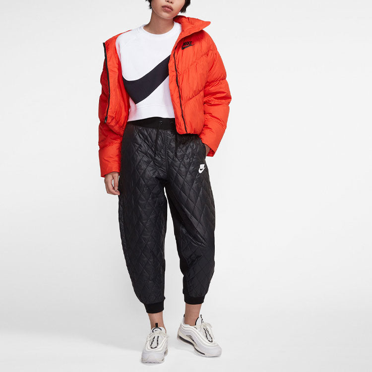 (WMNS) Nike Sportswear Swoosh Large Fleece Round Neck White BV3934-100