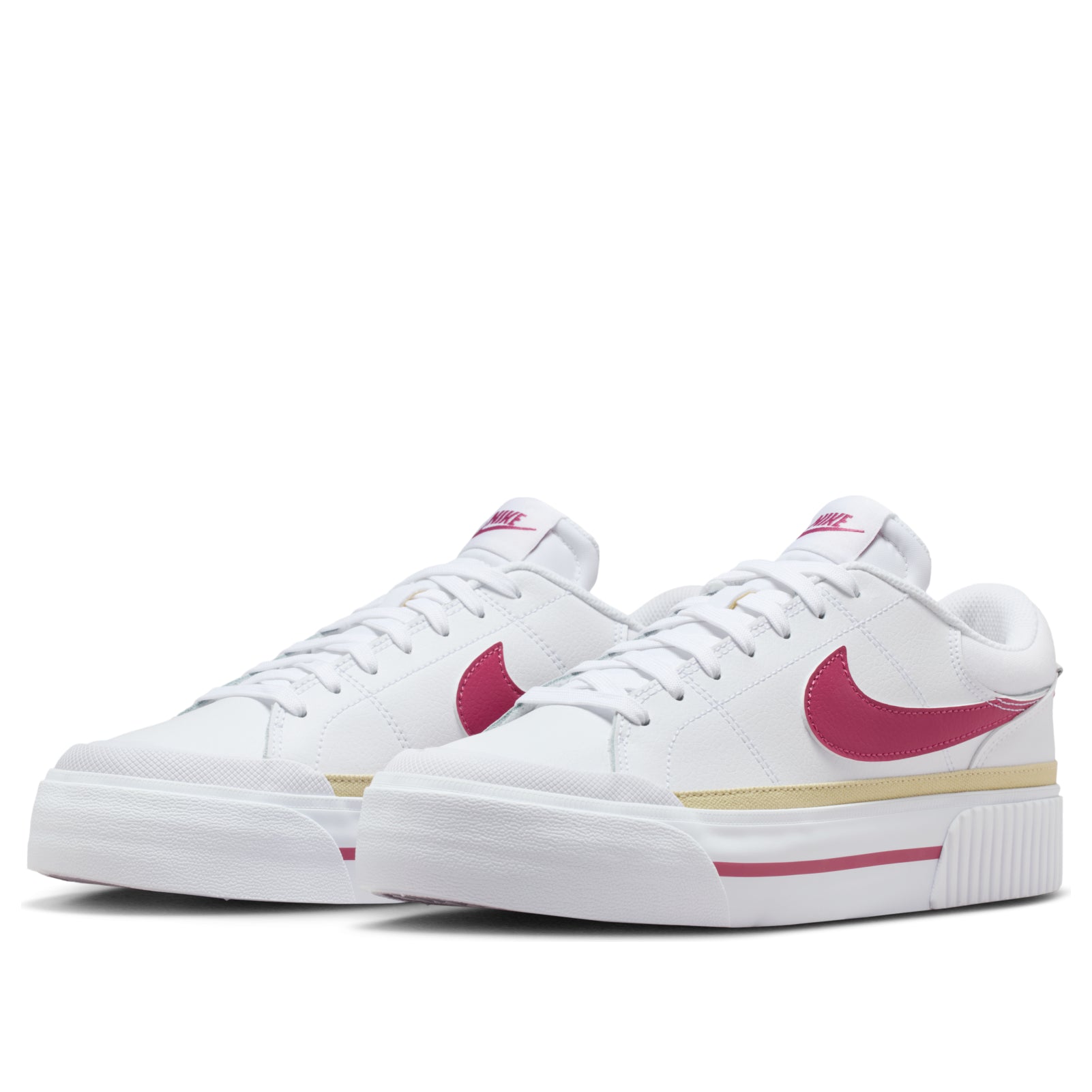 (WMNS) Nike Court Legacy Lift 'White Sweet Beet' DM7590-112
