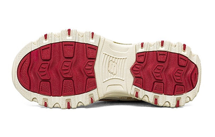 (GS) Skechers D'Lites Low Running Shoes White/Red 302520L-WMLT