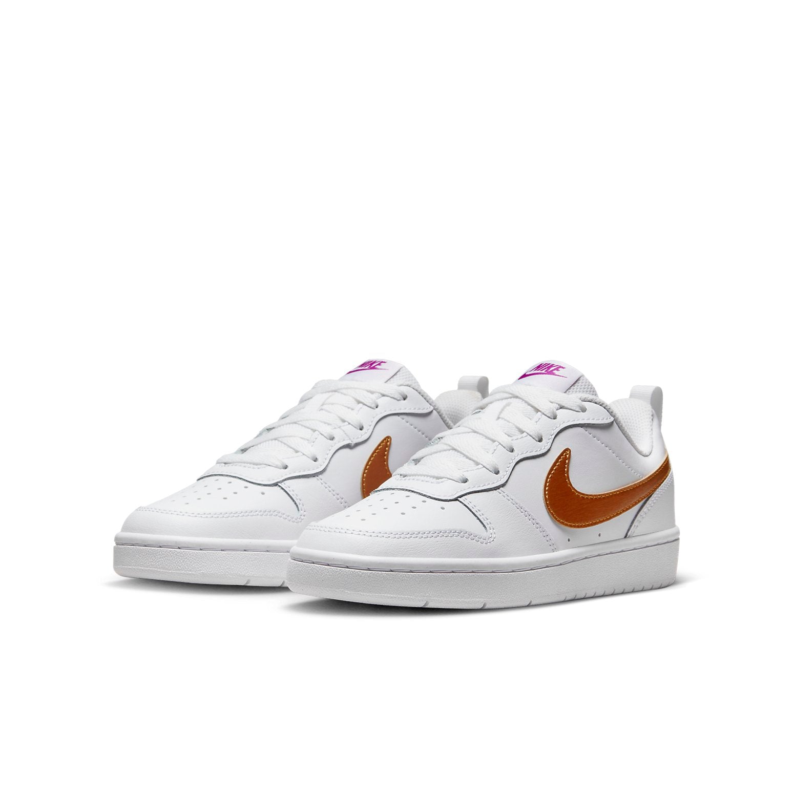 (GS) Nike Court Borough Low 2 SE 'White Metallic Copper' DQ5979-100