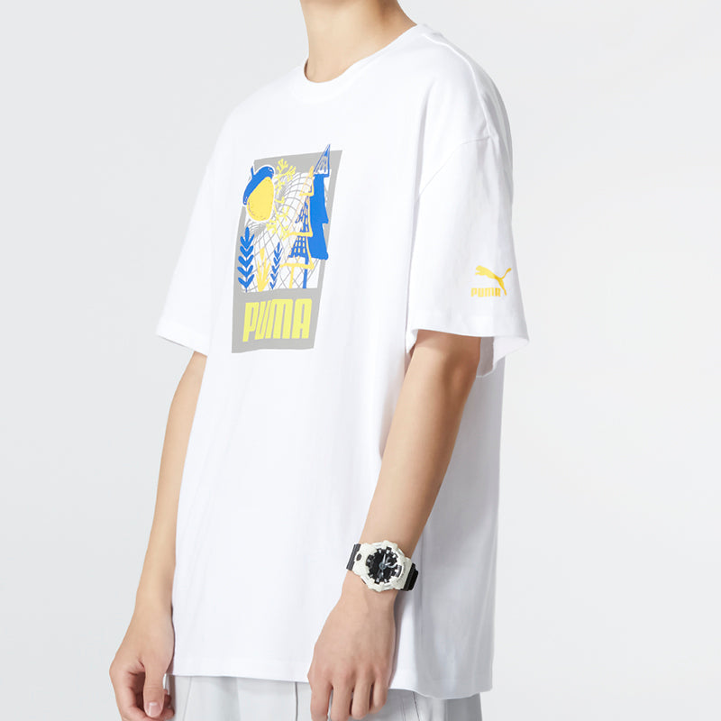 PUMA FF Short Sleeve Graphic Tee 'White' 538776-02