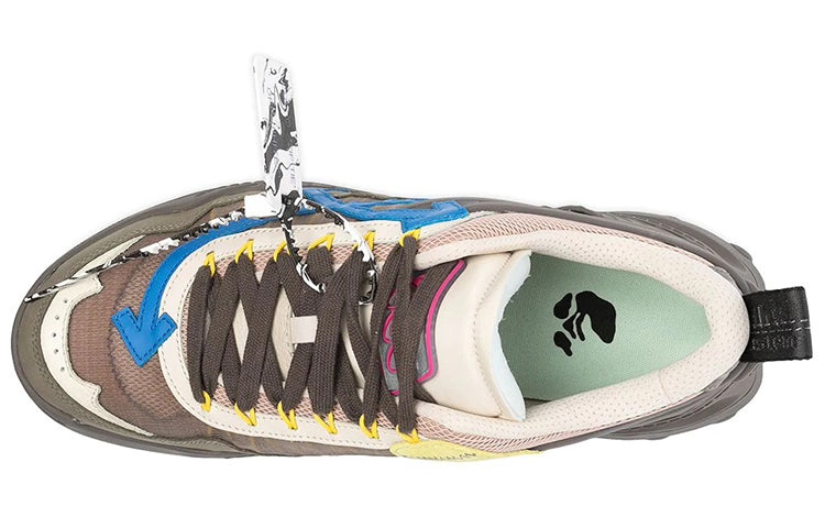 Off-White Odsy-1000 Low-Top Running Shoes Brown OMIA139R21FAB0010945