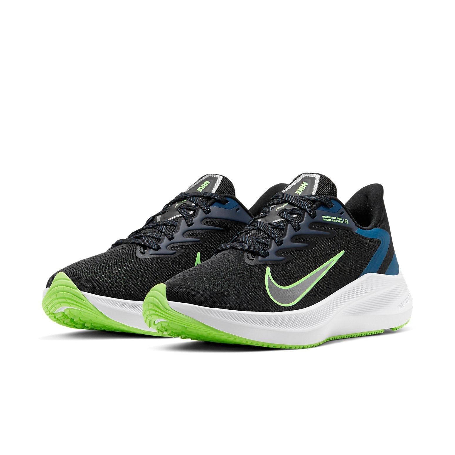 (WMNS) Nike Air Zoom Winflo 7 'Black Vapor Green' CJ0302-003