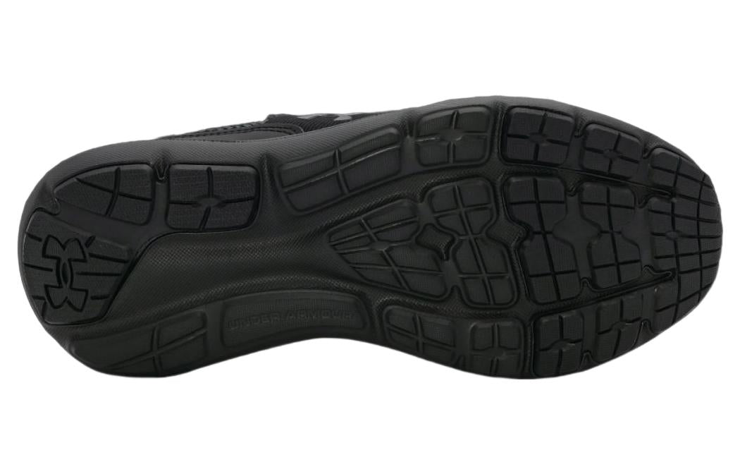 (WMNS) Under Armour Surge 3 Slip 'Triple Black' 3026507-002