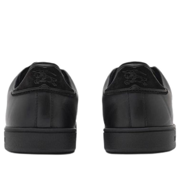 Burberry 26 Embossed Check Leather Set Sneakers 'Black' 81193121
