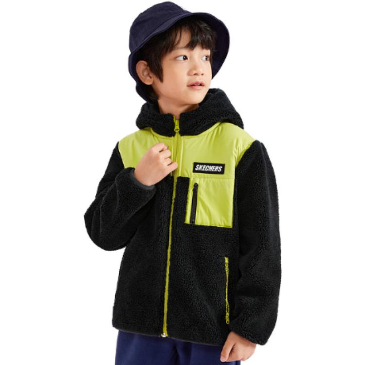 (GS) Skechers Hooded Zipper Front Chest Pocket Jacket 'Multi-Color' L321K145